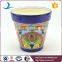YSfp0007-01Colorful round shape ceramic plant pot for garden