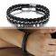 mens leather bracelet fashion bracelets 2017 real cow leather bracelet