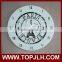 DIY fancy design glass digital sublimation wall clock for sale