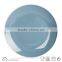 ceramic embossed plate new design solid colour minimalism style