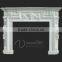 Modern home decoration use hand carved natural marble fireplace mantels