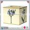 Tissue Box Cover Square Wood Bathroom Accessories Dispenser wooden tissure box Holder Blue Floral CN