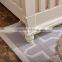Classical French Style Happy Kids Antique White Solid Wood Carving Baby Crib, Classic European Style Kids Furniture BF11-02274c