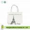 New White Paris Eiffel Tower City Women Tote Bag Shoulder Handbag Canvas Bag