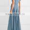 Sexy New Style Floor-sweeping Chiffon Nighty Maxi Dress Long Evening Party Wedding Dresses 2016 HSD5862