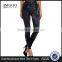 MGOO Custom Cheap Price Faux Denim Leggings High Waist Spandex Pants Foshan Manufacturer Yoga Wear