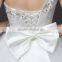 Floral Lace Trim Hem One Shoulder Crystals Pearl Ball Gown Appliques Lace Tulle Customize Wedding Dresses