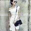 Z&M Women's 2017 long one piece dress black dress office lady dress