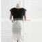 European and American style summer new fashion V neck perspective women chiffon,chiffon fabric