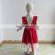 XF-166 baby child clothing graceful short red dress sleeveless cotton dress