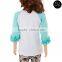 Wholesale Kids tshirts Ruffle Raglan Kid Clothing