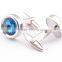 Fashion Stainless Steel & blue Cufflinks for Men with Gift Box