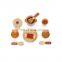 Early Educational Montessori Material Nature Wooden Toys Food Blocks Sets For Kids