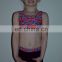 Kid funny sexy gymnastic sports bra + shorts leotard dance suit hot design