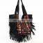 Leather Fringe Hand Bag Vintage Banjara Handbag Gypsy Banjara Bag