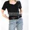 Womens Black Plain Classical V neck T Shirts Lightweight 100% Cotton POCKET TSHIRT