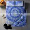 Indian New Blue Ombre Mandala Bed sheet Duvet Cover With 2 Pillow Cover full Set Queen Size Bedding Full Set