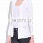Beautiful white viscose knit shrug for women