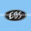 embossed logo permanent adhesive metal label