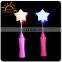 Custom hot selling festival accessories led flashing star shaped light sticks wholesale gifts for sale
