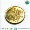 metal logo badge zinc alloy nameplate with gold plated