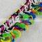 Italy design fashion colorful fancy fringe tassels trim