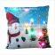 Christmas Lighting LED Throw Pillowcase Cover Cushion Printed Nonwoven Square Home Flashing home throw pillow covers 45x45cm