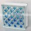 decorative function blue coral pattern glass block for thanksgiving sale