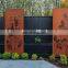 Corten A Steel Laser Cut Garden Screen Wall Panels