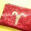 black glitter printed zodiac sign glitter clutch cosmetic bag wholesale makeup organizer bag