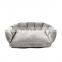 Pet Sofa Luxury Square Pet Bed, Faux Suede Fabric and pv Fleece Sofa Dog Beds,designer Dog Bed