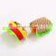 Pet toy hamburg shape plush toy dog chew cat teasing toy