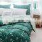 Fashion Modern flower design print bed sheet home quilt bedding set 100% cotton