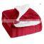 100% polyester sherpa flannel blanket two sides brushed cozy fleece throw