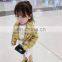 Girl's suit Plaid long sleeve shirt and letter toilet dress