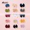 New children's hair accessories soft velvet baby hairpin 21 color fan-shaped bow princess hairpin