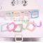 Triangle love heart Elastic Clear Telephone Wire Hair Bands Plastic Spring Gum For Hair Ties No Crease Coil Hair Tie