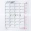 magnetic dry erase monthly planner board, writing glass calendar board