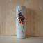 Grape Vine Large White Hand Made Round Cylinder Jingdezhen Ceramic Vase For Home Decoration