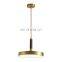 Nordic Round Metal Pendant Light LED Antique Bronze Decorative Hanging Lamp Chandeliers