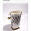 Vintage Luxury Retro Pattern Golden Silver Edge Decorative Ceramic Vase  for Home Decor