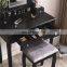 European Bedroom Furniture Set Dresser Make Up Vanity LED Makeup Dressing Table With Lighted Mirror