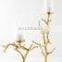 tree branches shape metal candle holder