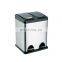 2 and 3 compartment recycle bin stainless steel kitchen recycling waste bin with different color pedal