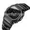 SANDA 390 Mens Fashion Digital Business Watches Calendar Stainless Steel Week Display Back Light Wristwatch