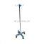 Hospital Stainless Steel Infusion Stand IV Pole Mobile IV Drip stand