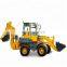 Backhoe excavator wheel loader with breaker attachment