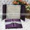 2014 Luxury Wholesale Silk Invitation Boxes with Brooch