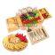 Deluxe Personalized Winery Best Cute French Large Bamboo Cheese Board Set With 4 Drawers