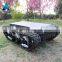 Heavy duty rubber track undercarriage robot tracked vehicles